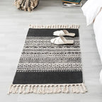 Linen rug and tapestry
