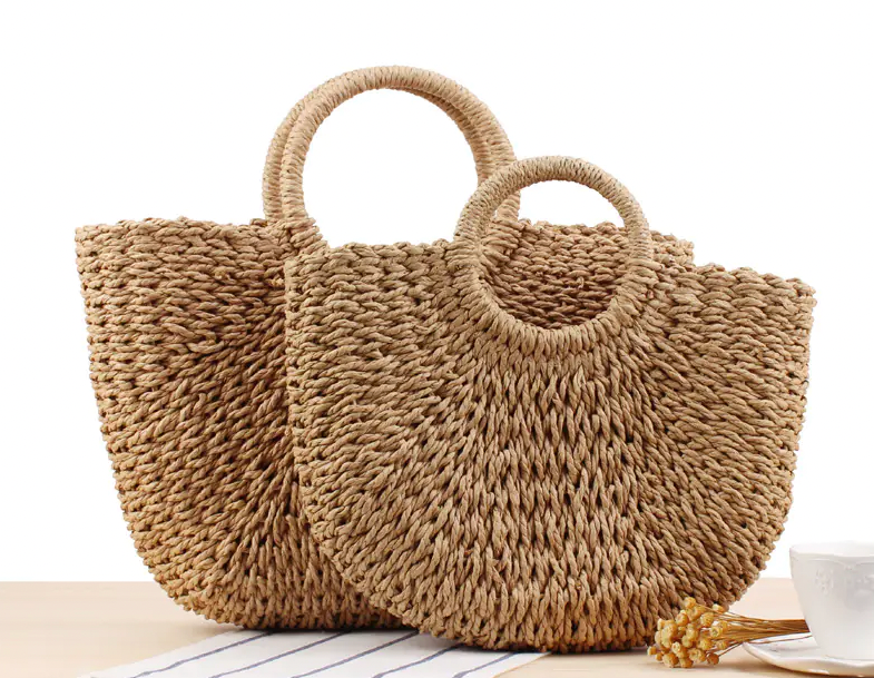 Carrying straw bag