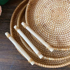 Woven storage basket