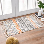 Linen rug and tapestry