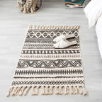 Linen rug and tapestry